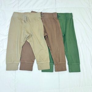 Colored Organics Cruz Joggers Trio - Tan, Brown, and Green
